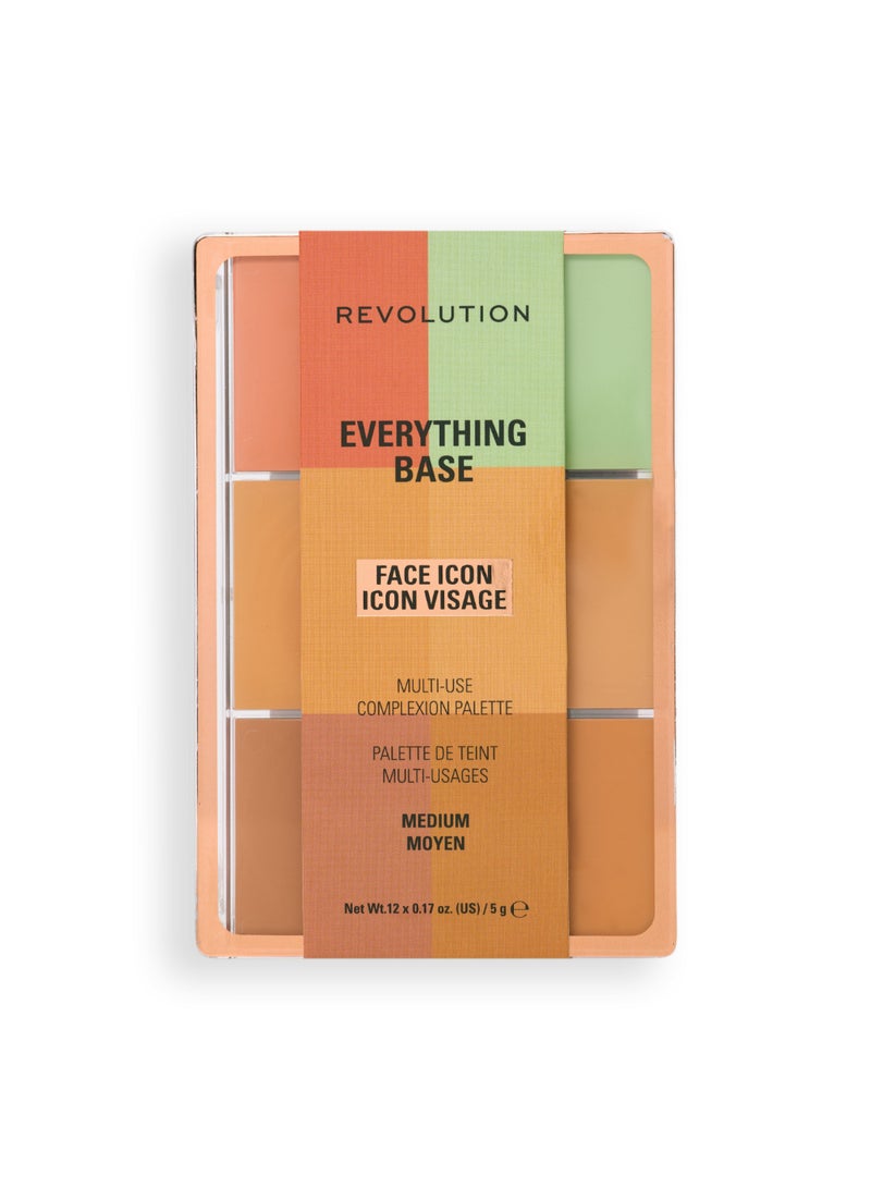 REVOLUTION Everything Base Face Icon Complexion Palette Medium - Image 1